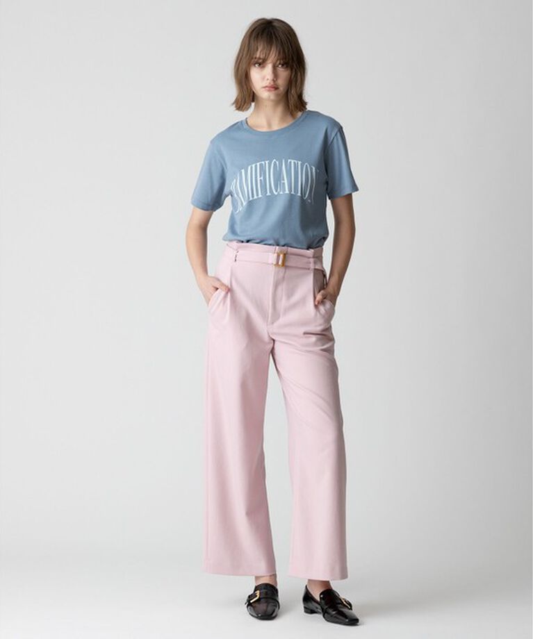 allureville「ダブルフォントメッセージT」|Tシャツ・カットソー|