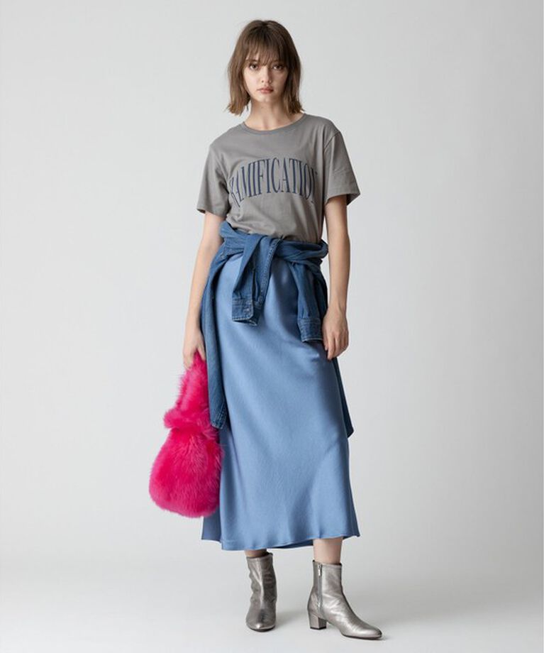 allureville「ダブルフォントメッセージT」|Tシャツ・カットソー|