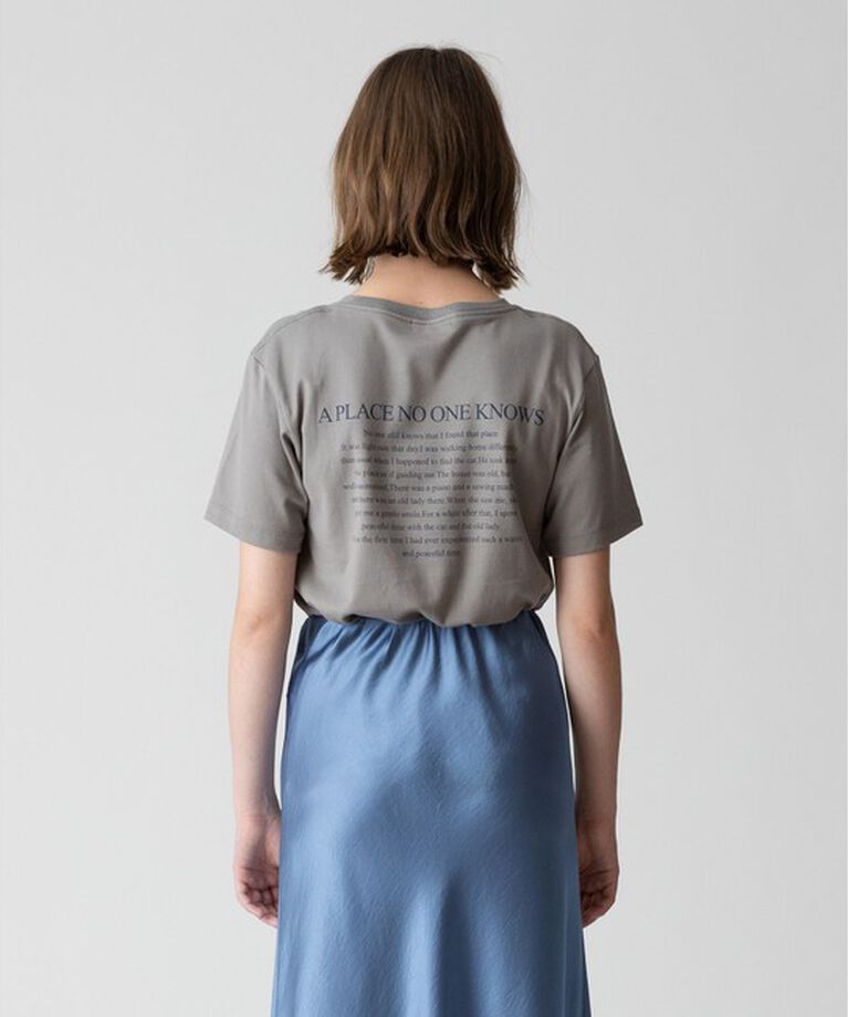 allureville「ダブルフォントメッセージT」|Tシャツ・カットソー|