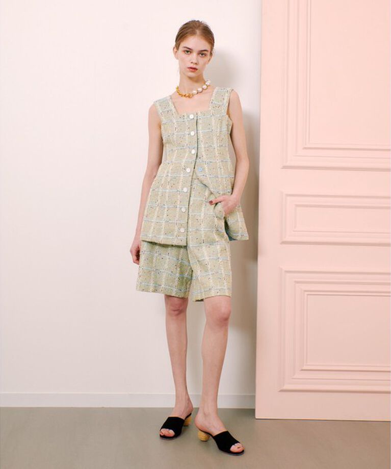 LOULOU WILLOUGHBY「【LOULOU WILLOUGHBY】LINTONツイードハーフパンツ」|その他|