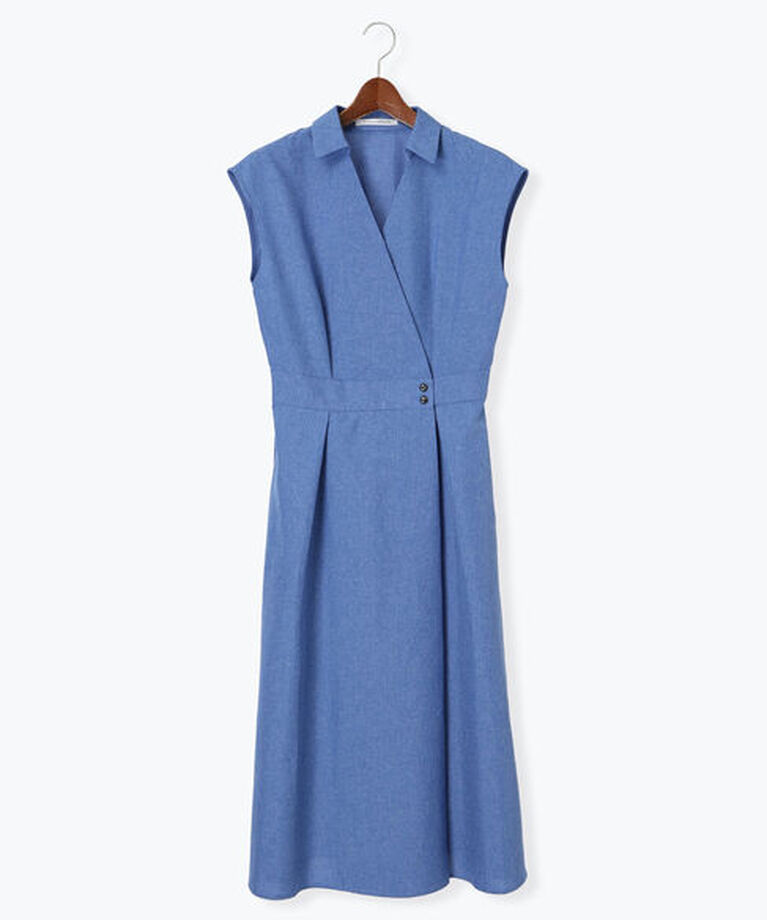 Te chichi TERRASSE「麻調カシュクールワンピース《2025summer catalog item》」|ワンピース|