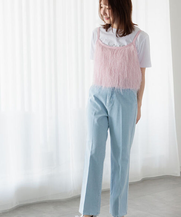 Te chichi TERRASSE「スパンコールロゴTシャツ」|Tシャツ・カットソー|