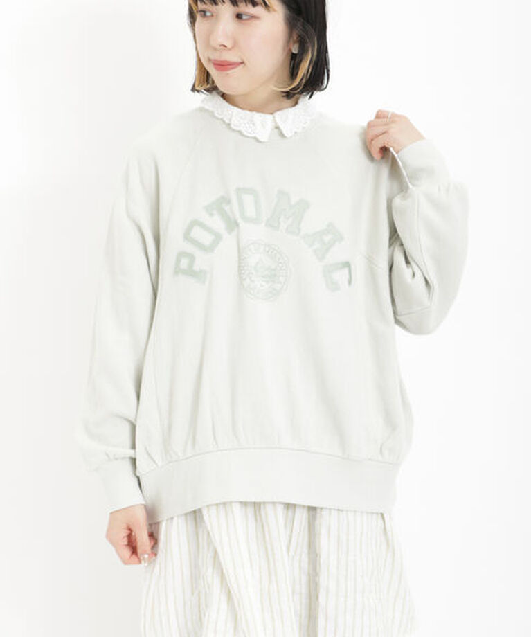 Samansa Mos2「飛び裏毛アップリケロゴスウェット」|Tシャツ・カットソー|