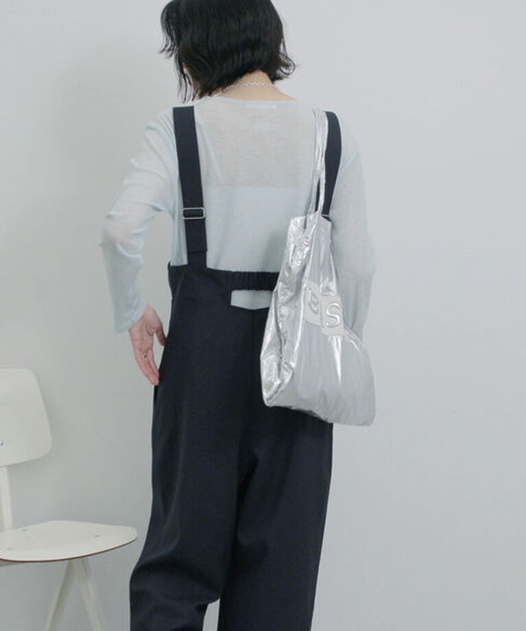 Samansa Mos2 blue「メタルプリントトート」|その他|