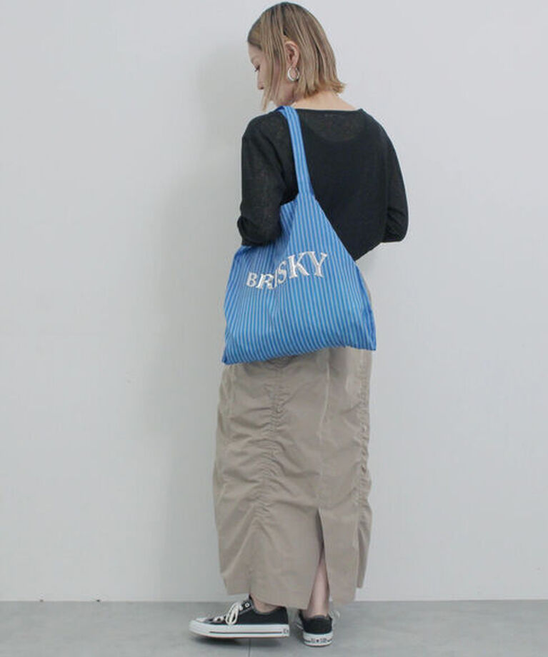 Samansa Mos2 blue「メタルプリントトート」|その他|
