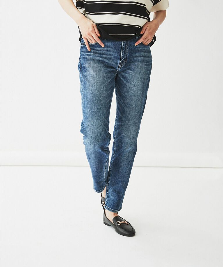 UNTITLED「【Healthy DENIM×UNTITLED】別注 R Mrytleテーパードデニム」|デニム|サックスブルー(09