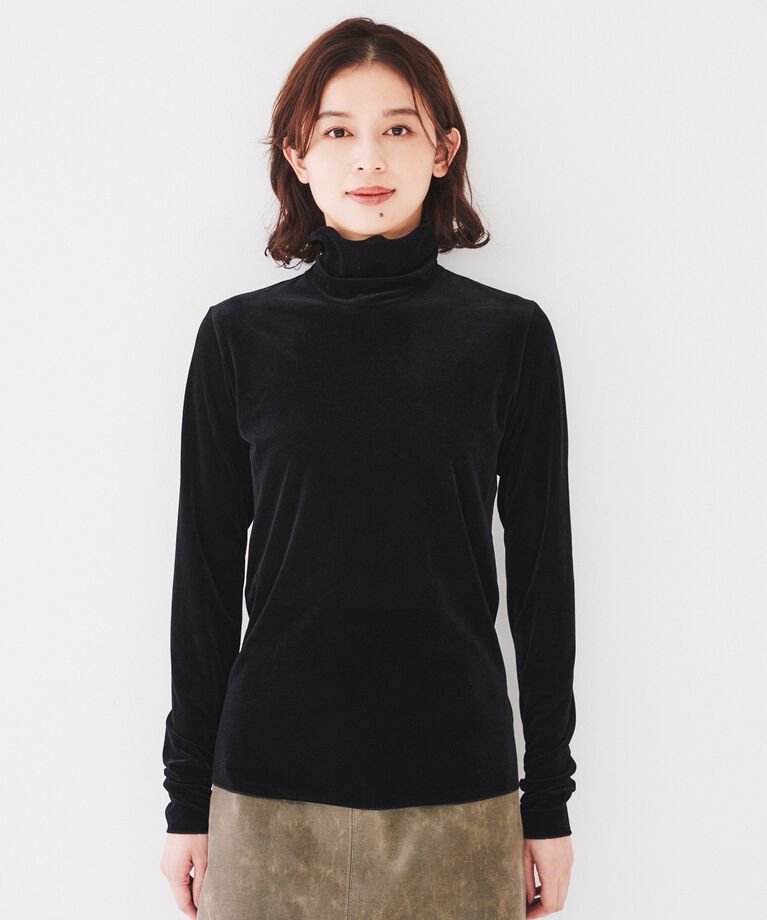 UNTITLED「【洗える】ベロアインナートップス」|Tシャツ・カットソー|
