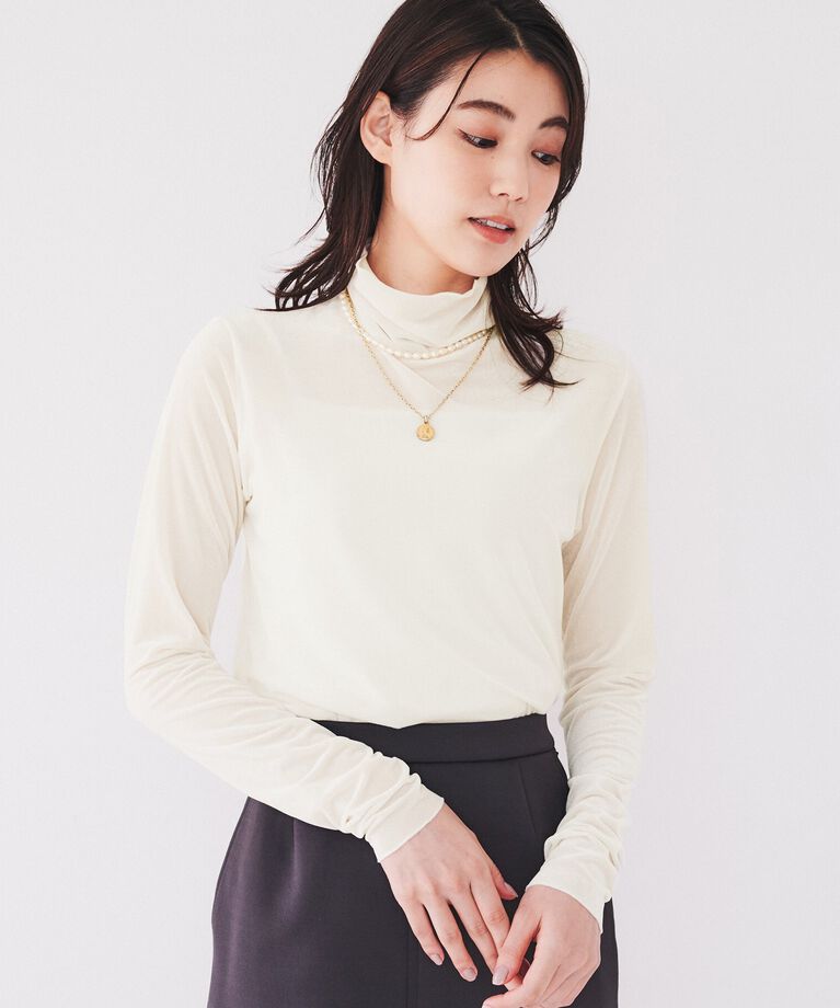 UNTITLED「【洗える】ベロアインナートップス」|Tシャツ・カットソー|