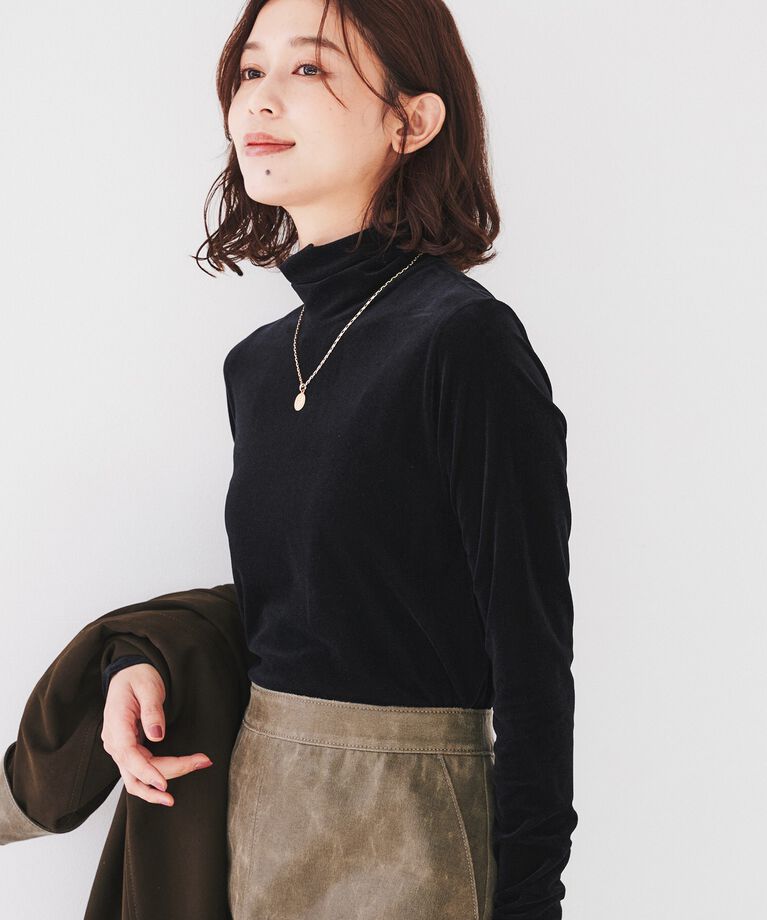 UNTITLED「【洗える】ベロアインナートップス」|Tシャツ・カットソー|