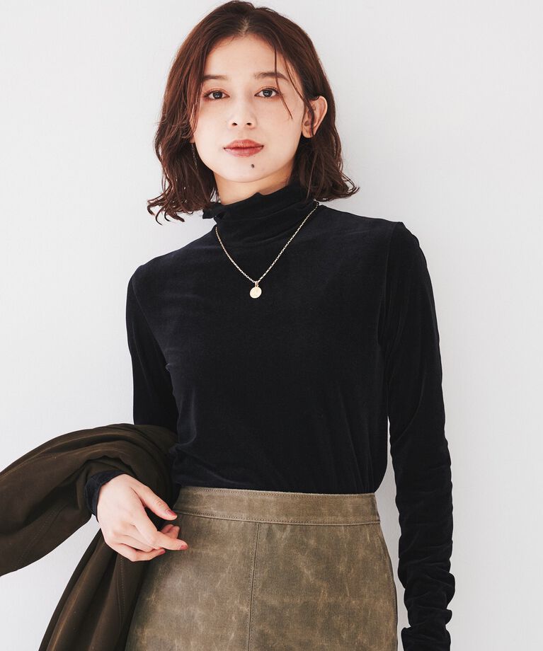UNTITLED「【洗える】ベロアインナートップス」|Tシャツ・カットソー|