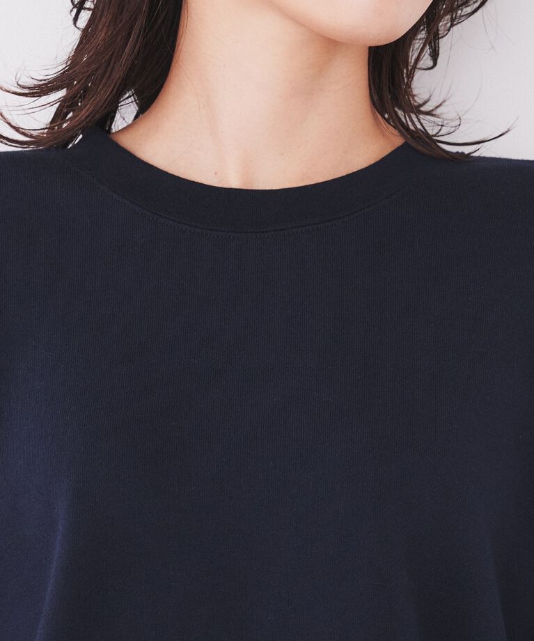 UNTITLED「【コットン100/スウェットライク】クロップド丈コットンプルオーバー」|Tシャツ・カットソー|