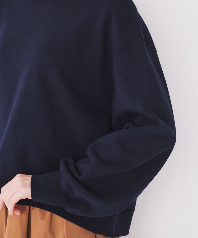 UNTITLED「【コットン100/スウェットライク】クロップド丈コットンプルオーバー」|Tシャツ・カットソー|