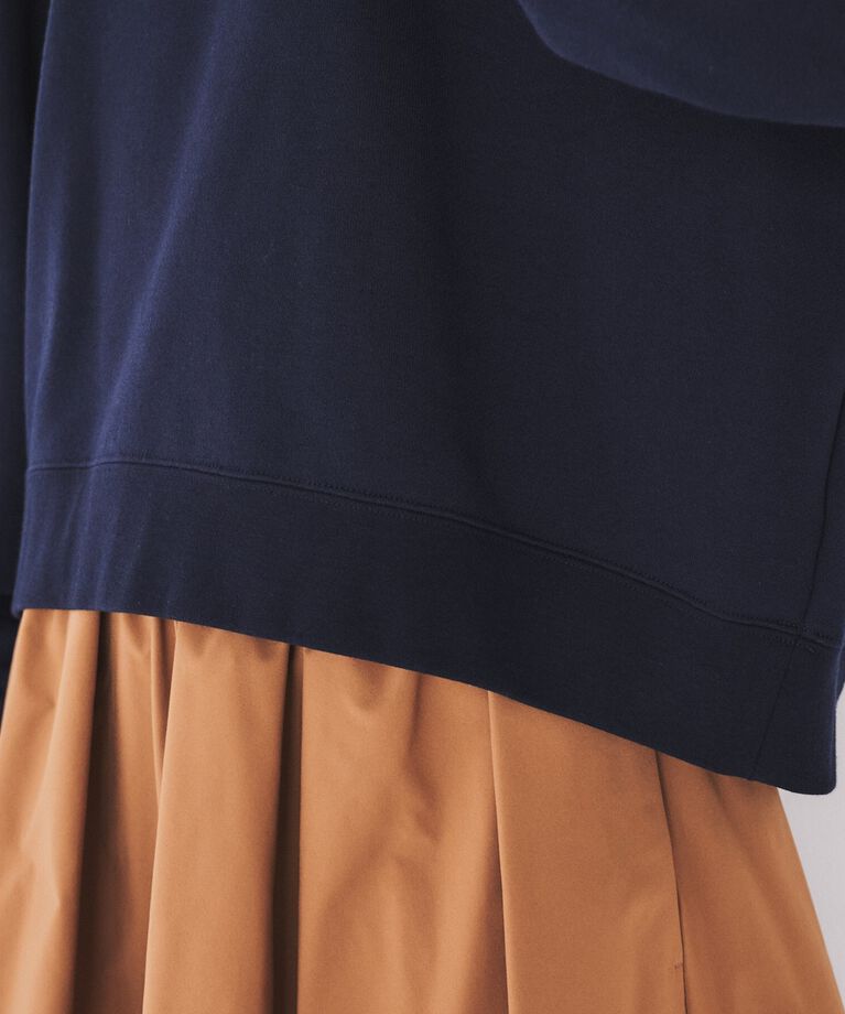 UNTITLED「【コットン100/スウェットライク】クロップド丈コットンプルオーバー」|Tシャツ・カットソー|