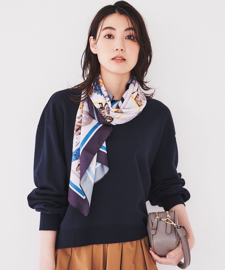UNTITLED「【コットン100/スウェットライク】クロップド丈コットンプルオーバー」|Tシャツ・カットソー|ﾈｲﾋﾞｰ(094)