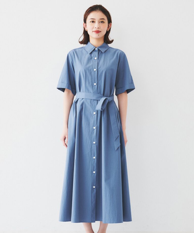 UNTITLED「【コットン100／前開き／夏ワンピ】ロングシャツワンピース」|ワンピース|
