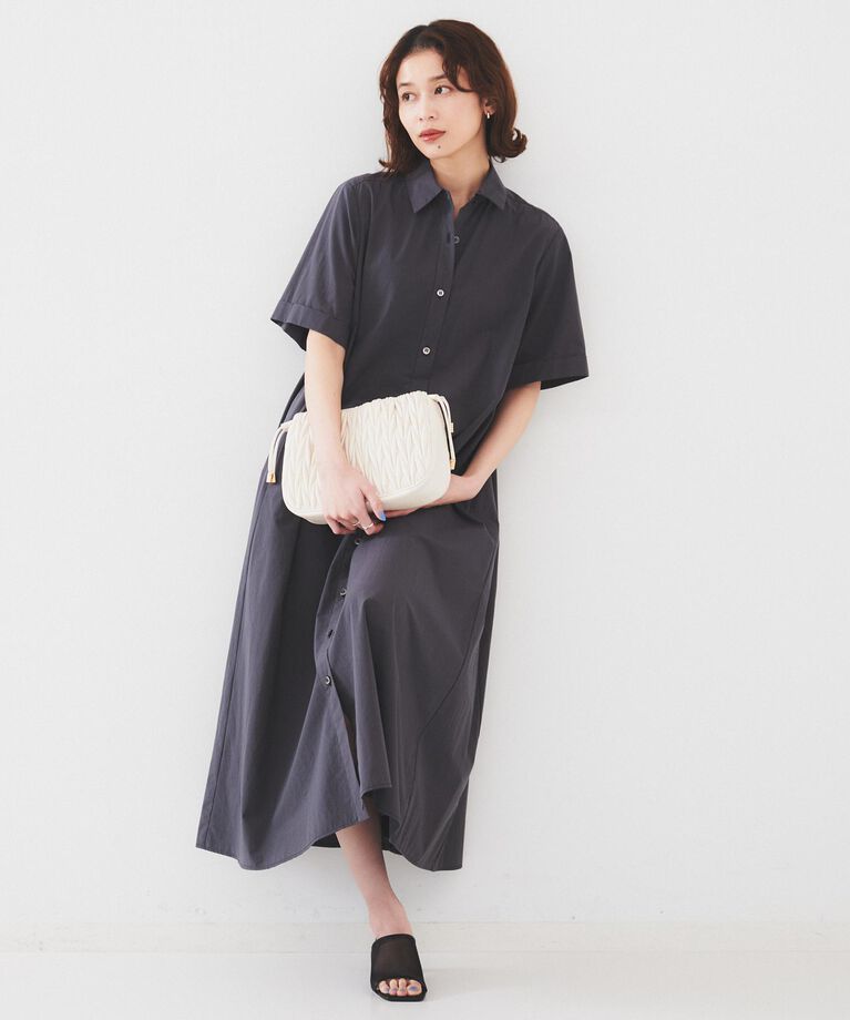 UNTITLED「【コットン100／前開き／夏ワンピ】ロングシャツワンピース」|ワンピース|