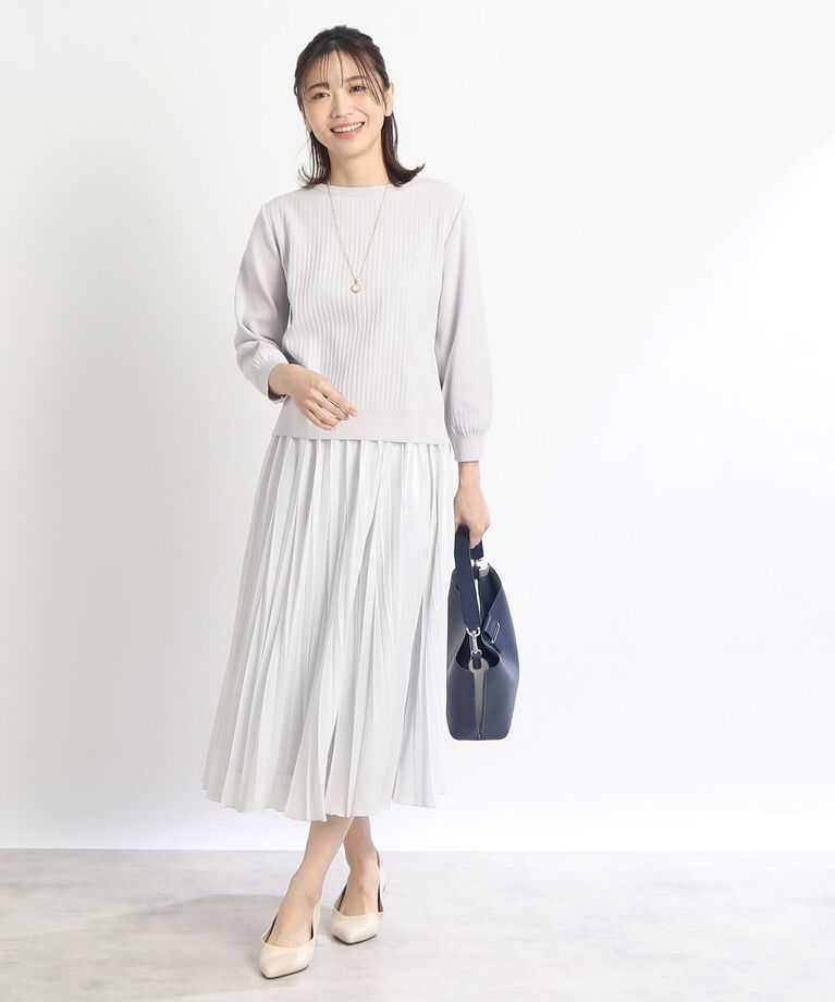 Reflect「【SALE/洗える】シャイニーカラープリーツスカート」|スカート|