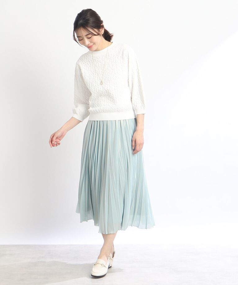 Reflect「【SALE/洗える】シャイニーカラープリーツスカート」|スカート|