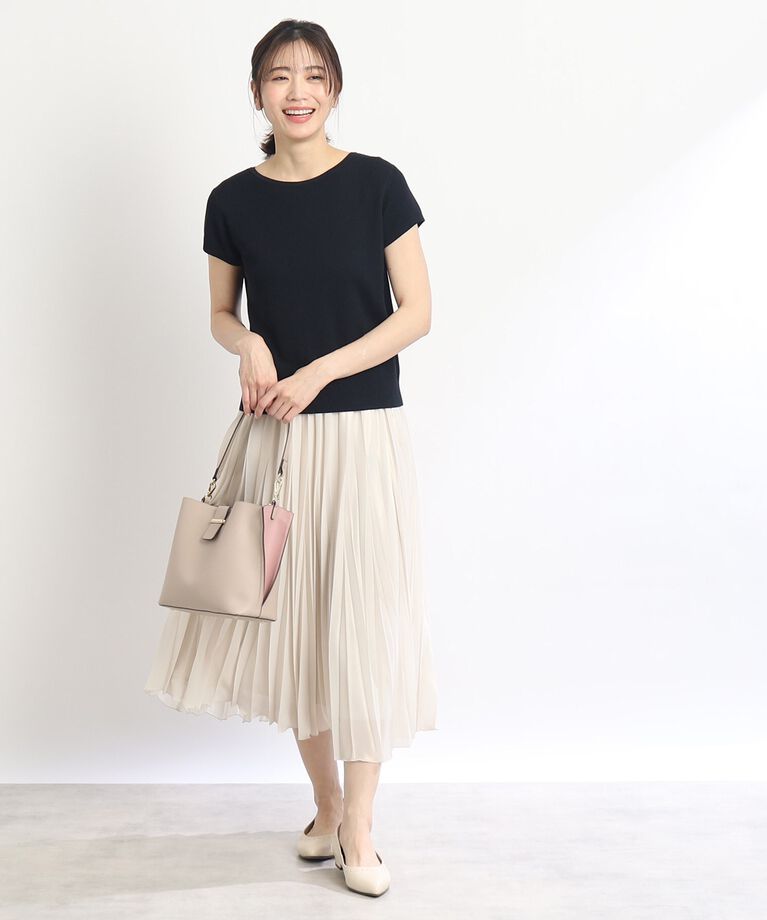 Reflect「【SALE/洗える】シャイニーカラープリーツスカート」|スカート|