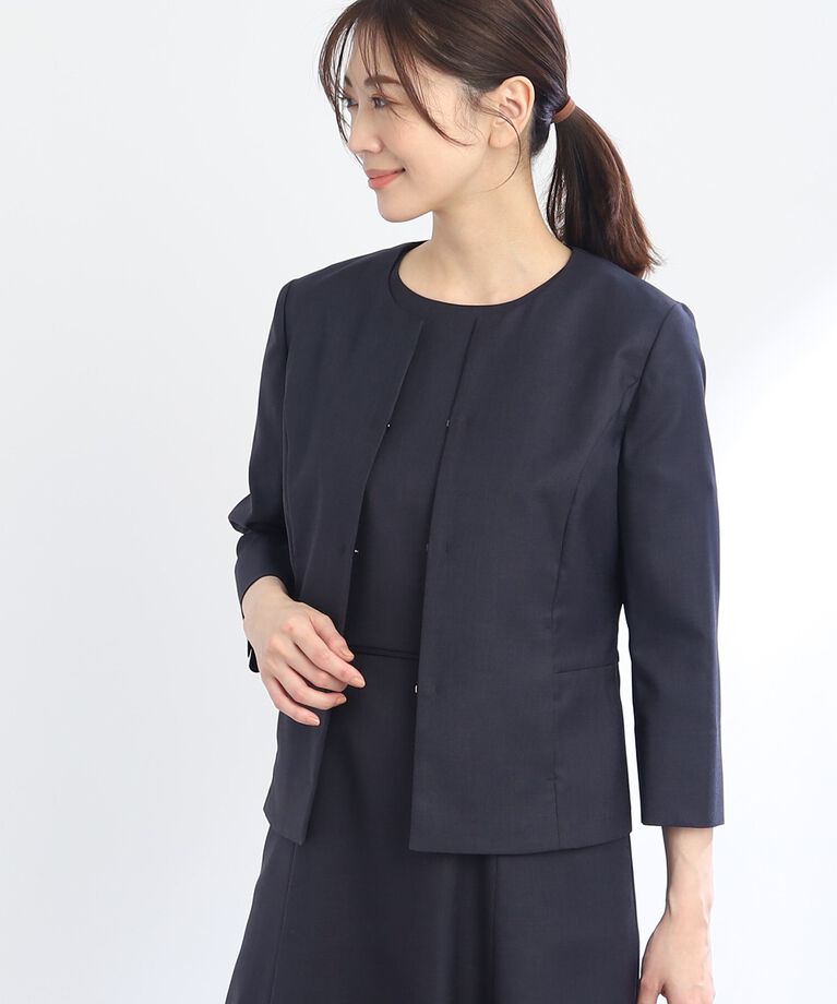 Reflect「【SALE／UVカット／接触冷感／洗える／セットアップ可能】ノーカラージャケット」|ノーカラージャケット|