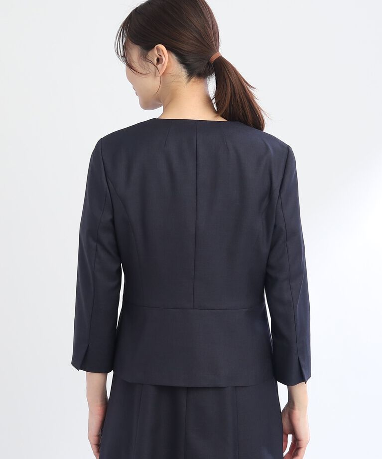 Reflect「【SALE／UVカット／接触冷感／洗える／セットアップ可能】ノーカラージャケット」|ノーカラージャケット|