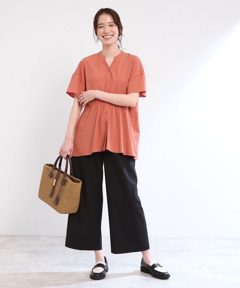Reflect「【E‐QUALITY／手洗い可】スキッパーブラウス」|シャツ・ブラウス|