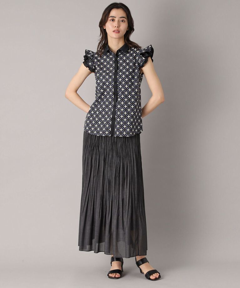 DRESSTERIOR「【大人百花春号掲載 モデル美香さん着用】オーバーラップウィングスリーブブラウス」|シャツ・ブラウス|