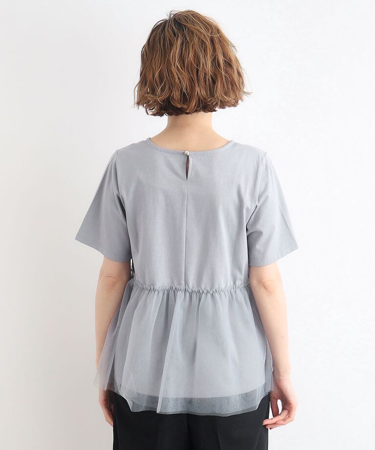 grove「チュール切り替えTシャツ」|Tシャツ・カットソー|
