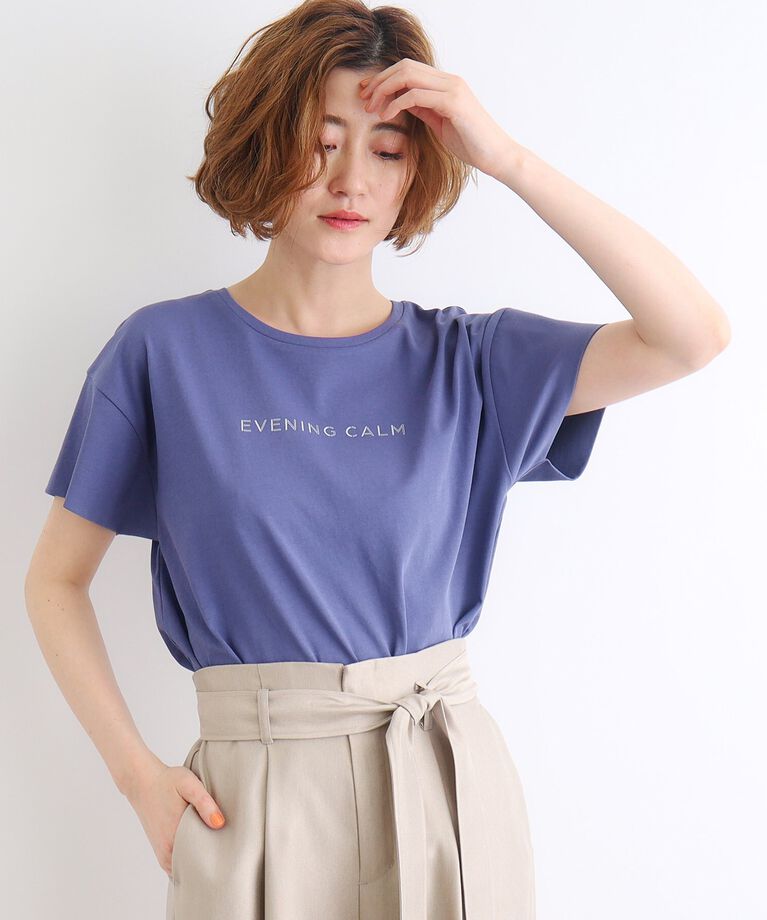 grove「＜接触冷感／UVカット／ご自宅で洗える＞袖フォルムプリントTシャツ」|Tシャツ・カットソー|