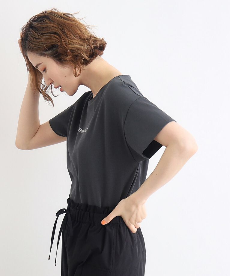 grove「＜接触冷感／UVカット／ご自宅で洗える＞袖フォルムプリントTシャツ」|Tシャツ・カットソー|
