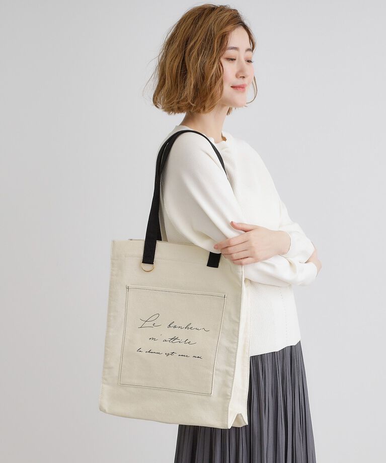 grove「【大人の推し活にも！】ロゴキャンバストート【A4・多機能】」|トートバッグ|