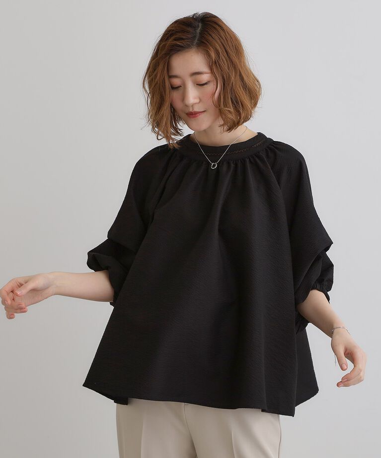 grove「2WAYサッカースモックブラウス」|シャツ・ブラウス|