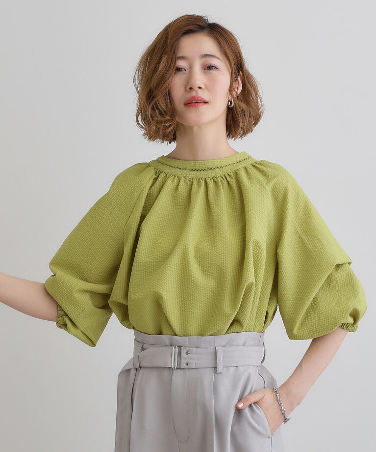 grove「2WAYサッカースモックブラウス」|シャツ・ブラウス|