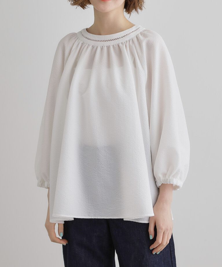 grove「2WAYサッカースモックブラウス」|シャツ・ブラウス|