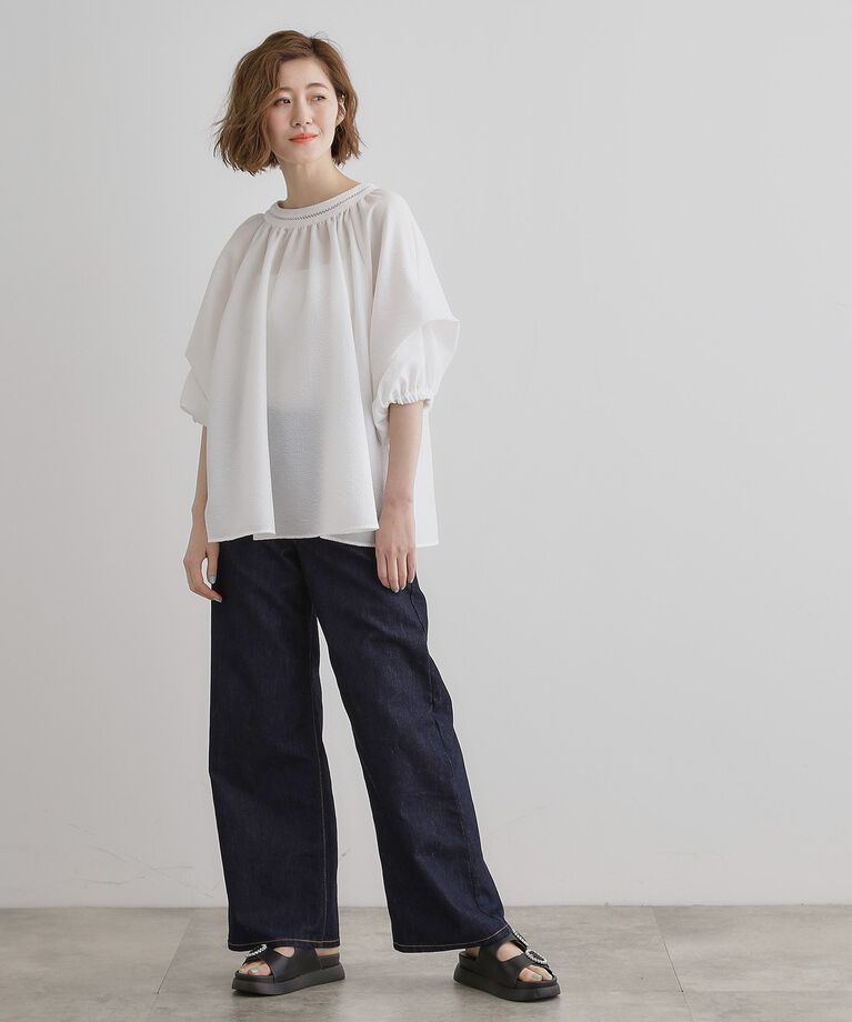 grove「2WAYサッカースモックブラウス」|シャツ・ブラウス|