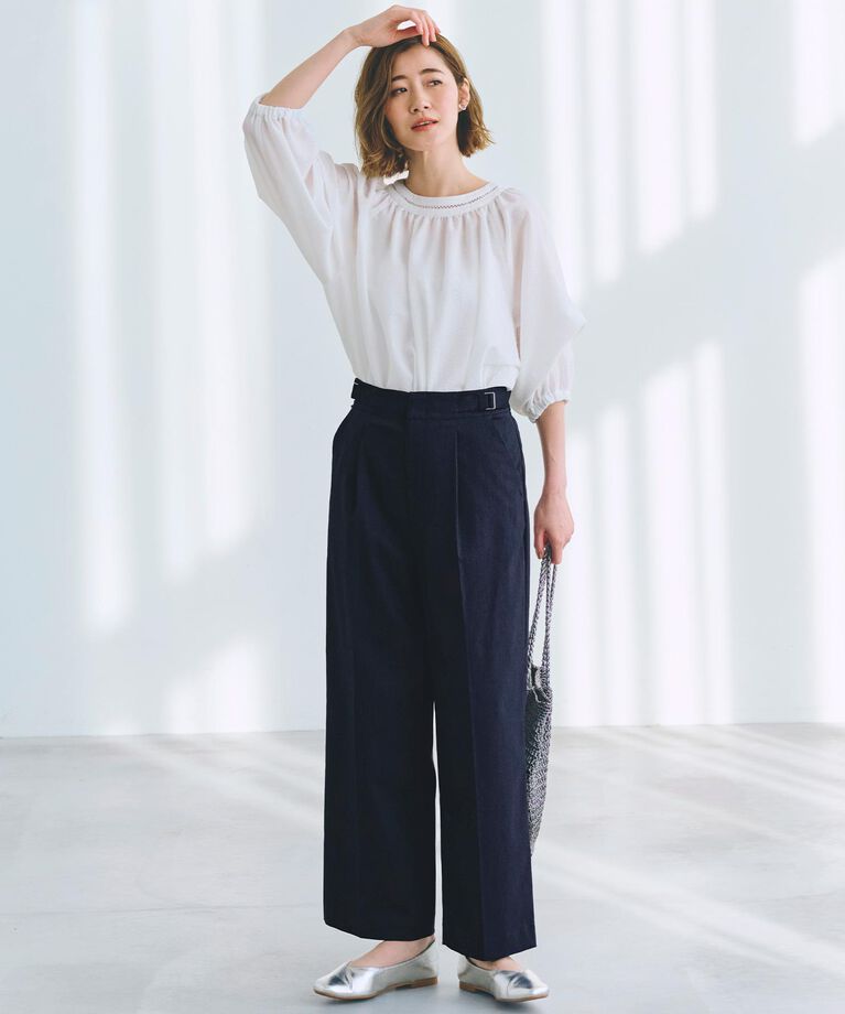 grove「2WAYサッカースモックブラウス」|シャツ・ブラウス|