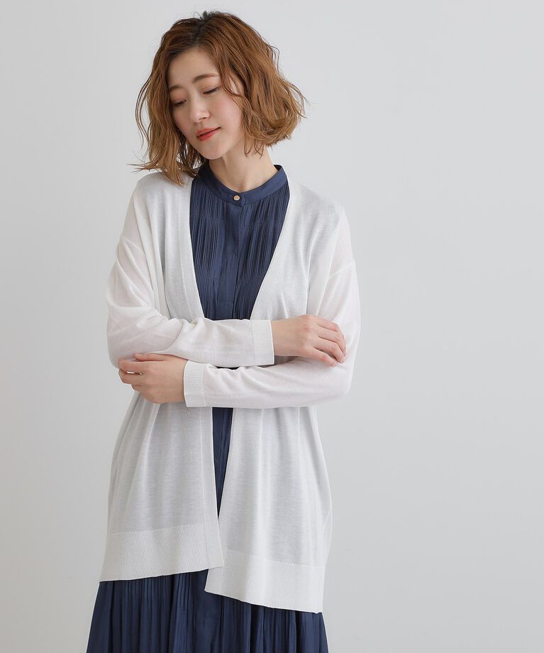 grove「【接触冷感/UVカットetc】夏に嬉しい機能付き！ベーシックロングカーディガン」|カーディガン|