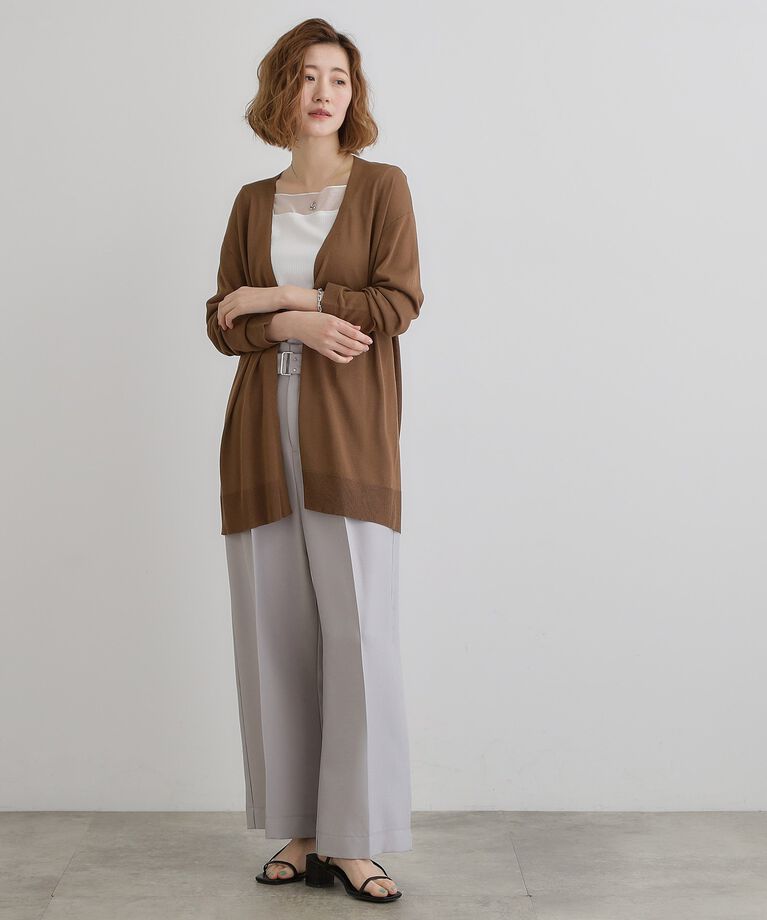 grove「【接触冷感/UVカットetc】夏に嬉しい機能付き！ベーシックロングカーディガン」|カーディガン|