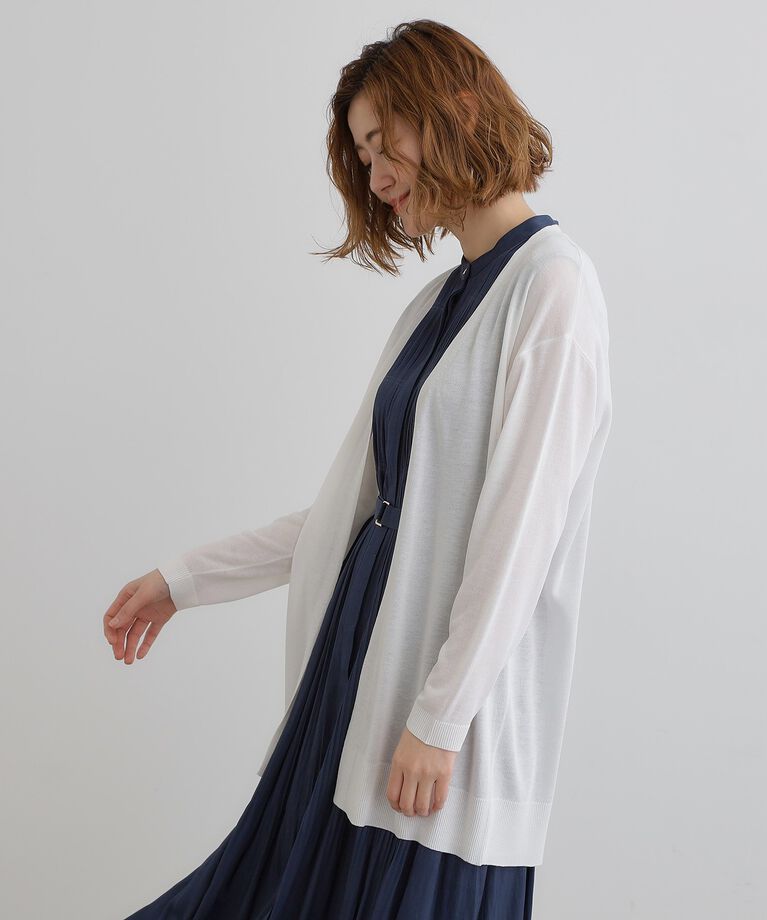 grove「【接触冷感/UVカットetc】夏に嬉しい機能付き！ベーシックロングカーディガン」|カーディガン|