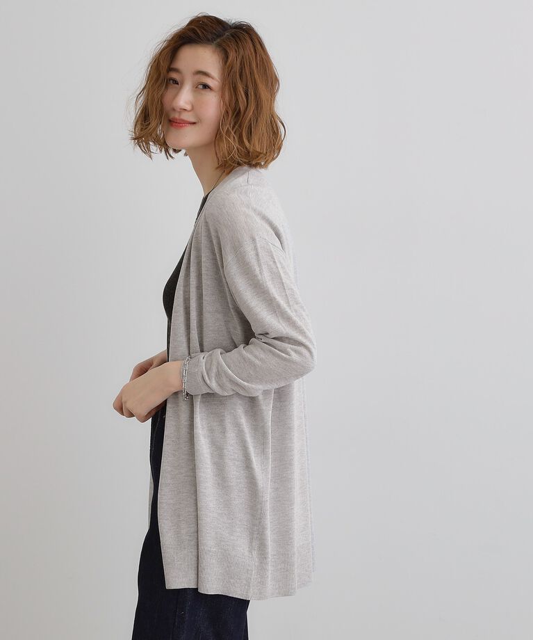 grove「【接触冷感/UVカットetc】夏に嬉しい機能付き！ベーシックロングカーディガン」|カーディガン|