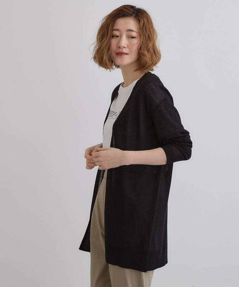 grove「【接触冷感/UVカットetc】夏に嬉しい機能付き！ベーシックロングカーディガン」|カーディガン|
