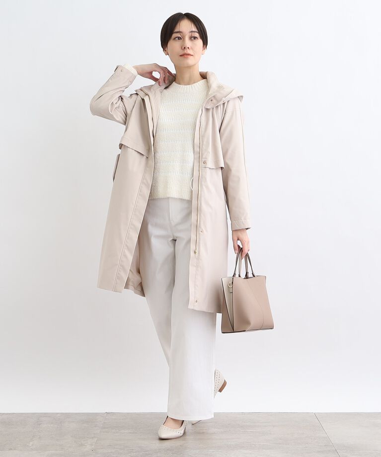 INDIVI「【洗える】ストレートワイド カラーデニムパンツ」|デニム|