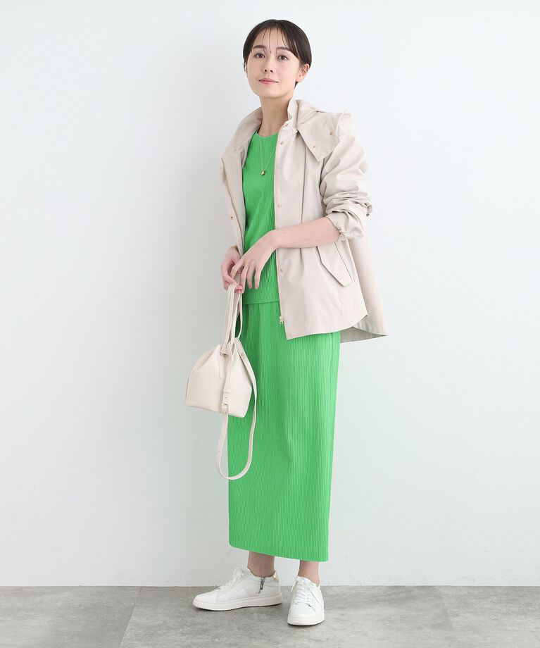INDIVI「【洗える／SETUP可能】ストライプジャカード ストレートスカート」|スカート|