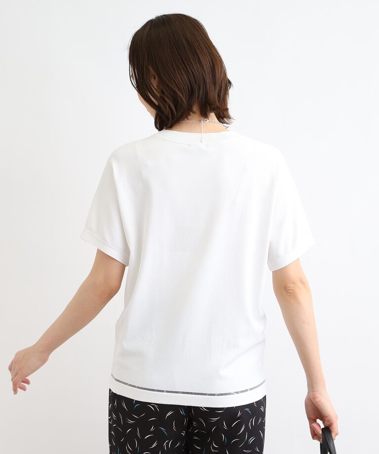 INDIVI「【洗える／サマーニット】Tシャツライクニット」|ニット・セーター|