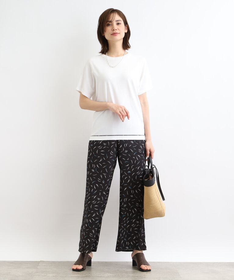 INDIVI「【洗える／サマーニット】Tシャツライクニット」|ニット・セーター|