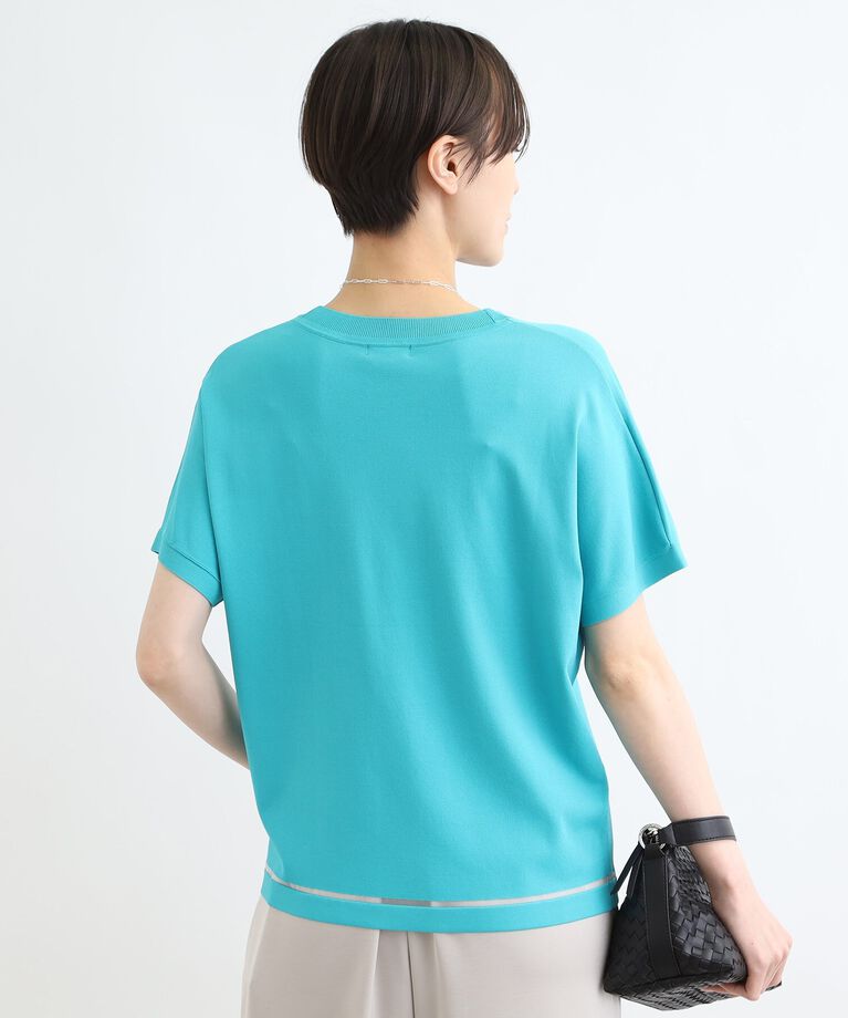 INDIVI「【洗える／サマーニット】Tシャツライクニット」|ニット・セーター|