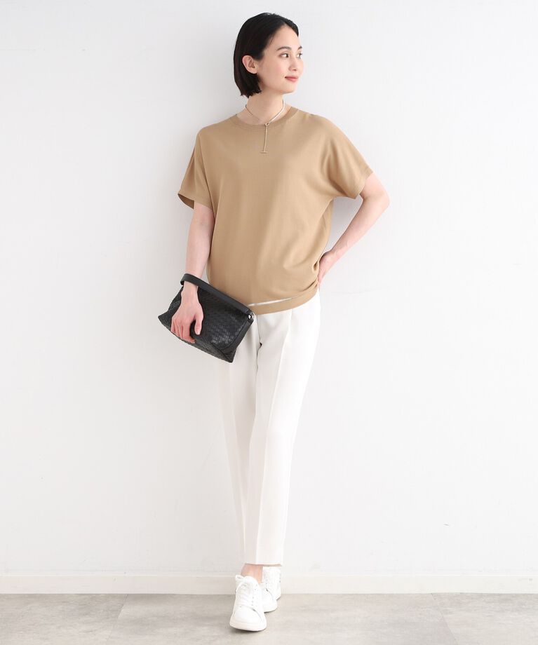 INDIVI「【洗える／サマーニット】Tシャツライクニット」|ニット・セーター|