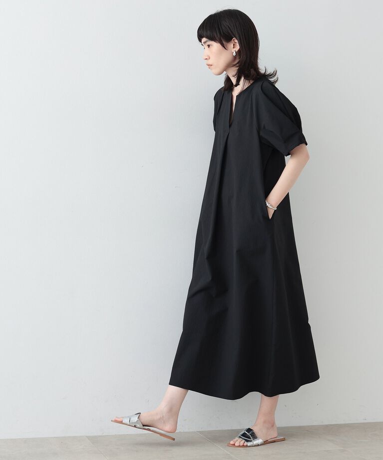 GALLEST「タックスリーブサッカーワンピース」|ワンピース|