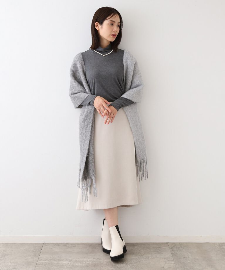 INDIVI「【洗える／インナー活躍！】ハイネックカットソートップス」|Tシャツ・カットソー|
