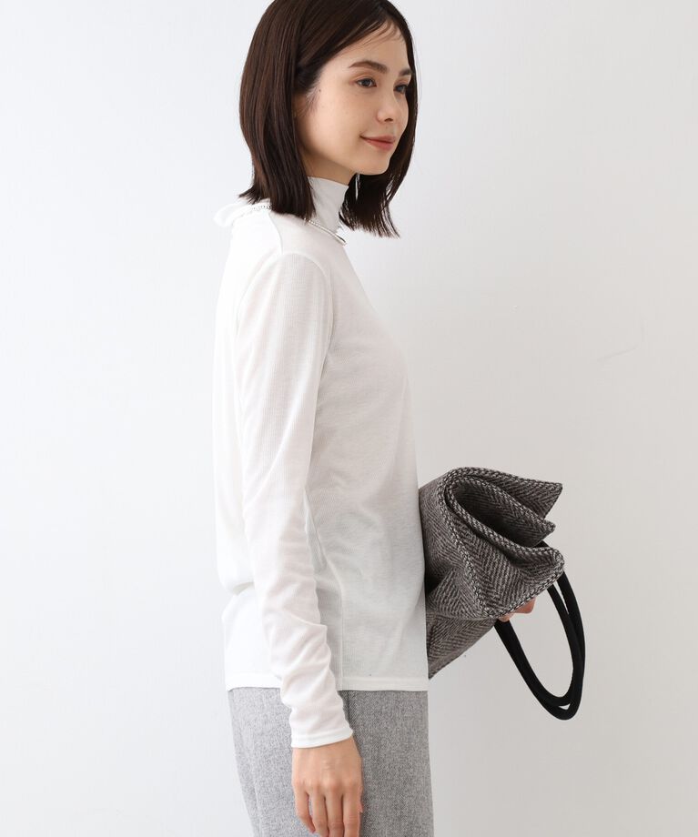 INDIVI「【洗える／インナー活躍！】ハイネックカットソートップス」|Tシャツ・カットソー|